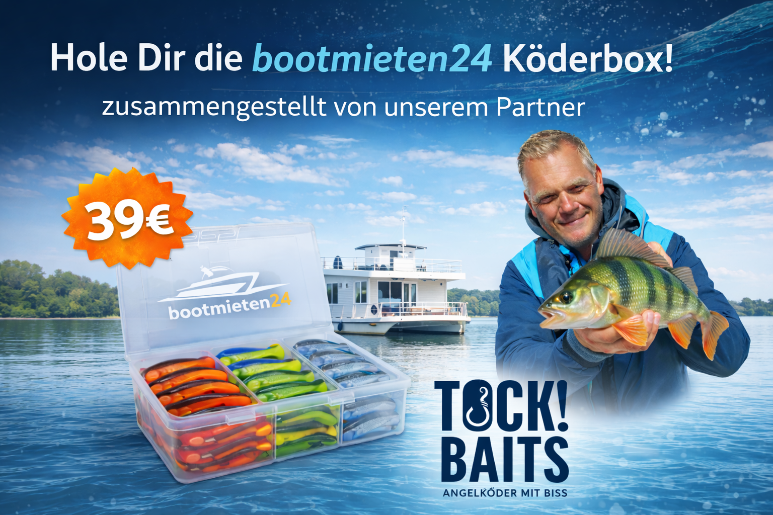 Angelurlaub vom Hausboot